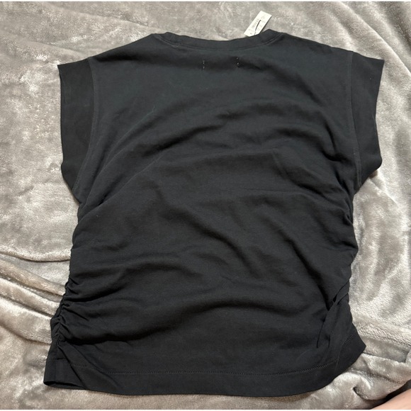 NWT Madewell Black Size‎ XS Side-Cinch Muscle Tee Causal Y2K Soft Comfortable - Picture 5 of 8